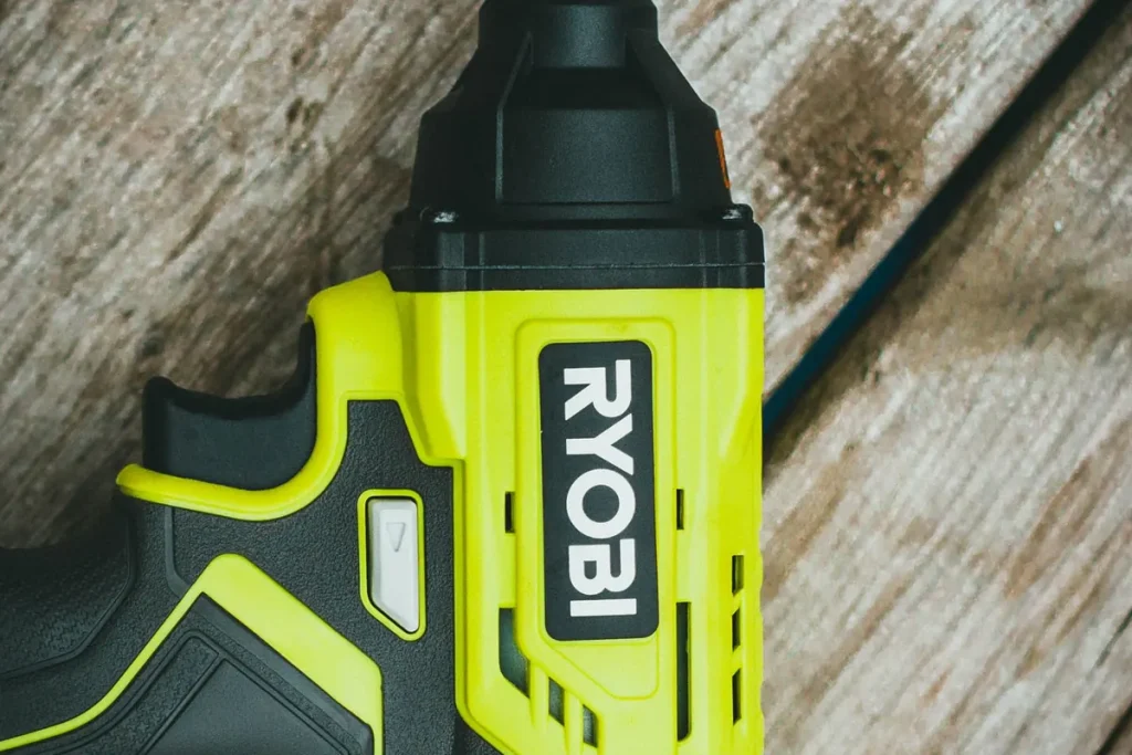 Cordless screwdriver used to mount a new garage door opener